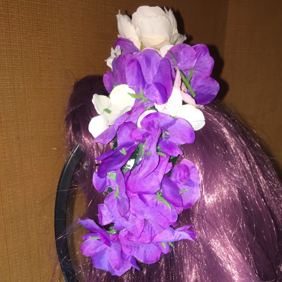 Peony and Wisteria Flower Crown - Picture 10 of 12